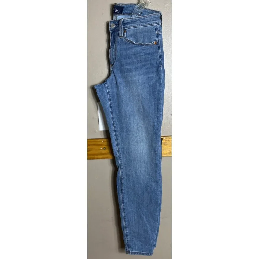 Gap Curvy Jeans Medium Wash Blue Higher Rise Booty Stretch Versatile Women 28R - Picture 2 of 11